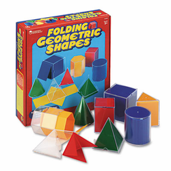 LRNLER0921 Folding Geometric Shapes, for Grades 2 and Up By LEARNING RESOURCES