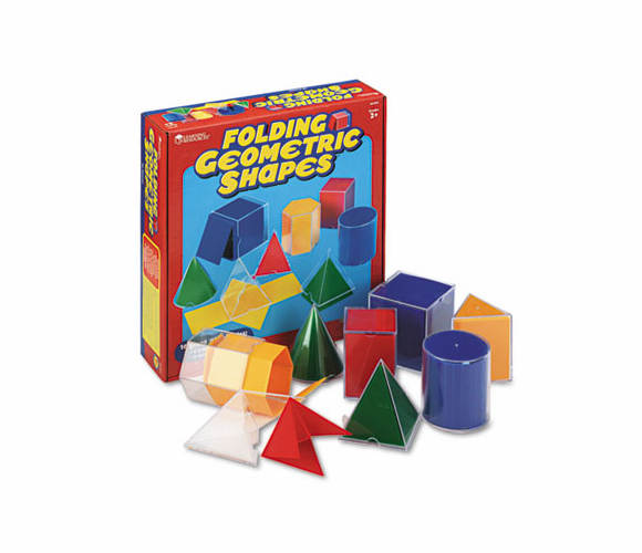 LRNLER0921 Folding Geometric Shapes, for Grades 2 and Up By LEARNING RESOURCES