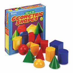 LRNLER0922 Large Geometric Shapes, for Grades K and Up By LEARNING RESOURCES