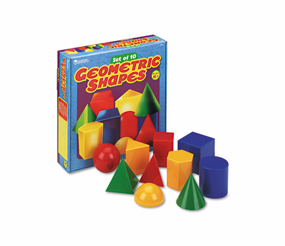 LRNLER0922 Large Geometric Shapes, for Grades K and Up By LEARNING RESOURCES