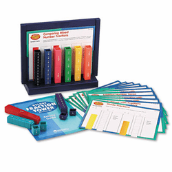 LRNLER2075 Deluxe Fraction Tower Activity Set, Math Manipulatives, for Grades 1-6 By LEARNING RESOURCES
