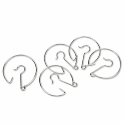 LRNLER2296 Chart Pocket Rings, Hanging Metal Ring Hooks By LEARNING RESOURCES