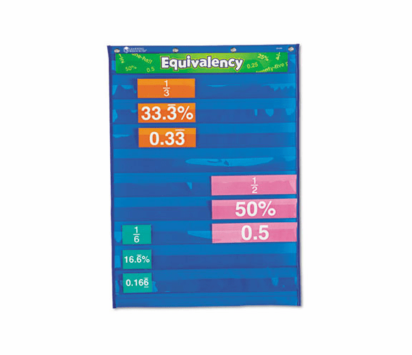 LRNLER2794 Equivalency Pocket Chart, 20 x 27 By LEARNING RESOURCES