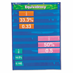 LRNLER2794 Equivalency Pocket Chart, 20 x 27 By LEARNING RESOURCES