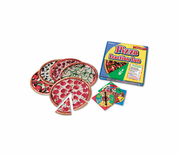 LRNLER5060 Pizza Fraction Fun Math Game, for Grades 1 and Up By LEARNING RESOURCES