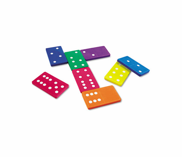 LRNLER6380 Jumbo Dominoes, for Grades K and Up By LEARNING RESOURCES