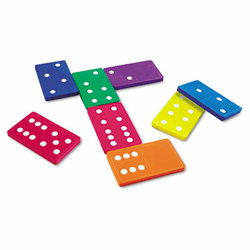 LRNLER6380 Jumbo Dominoes, for Grades K and Up By LEARNING RESOURCES