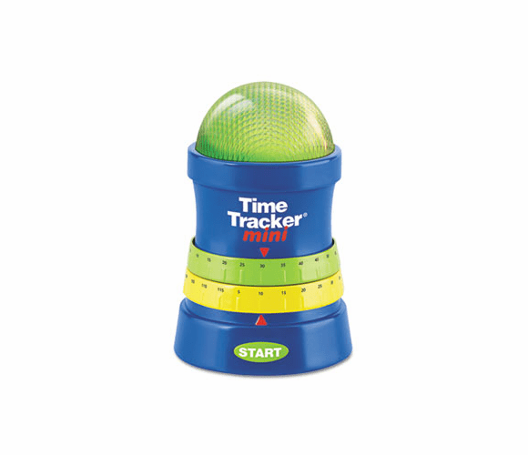LRNLER6909 Time Tracker Mini Timer, 3 1/4w x 3 1/4d x 4 3/4h, Blue/Green/Red/Yellow By LEARNING RESOURCES