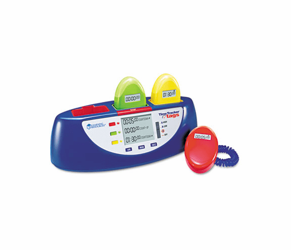 LRNLER6999 Time Tracker Tags Time Management System, LCD, 10 1/2 x 4 1/2 x 5 By LEARNING RESOURCES