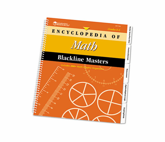 LRNLER7325 Encyclopedia of Blackline Masters, Math, Grades K-6, 224 Pages By LEARNING RESOURCES