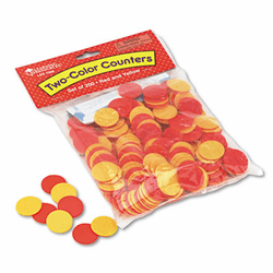 LRNLER7566 Two-Color Counters, Math Manipulatives, for Grades K-6, 200/Set By LEARNING RESOURCES