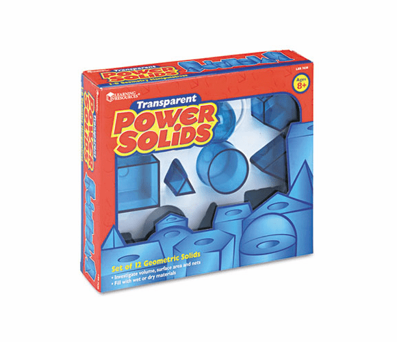 LRNLER7630 Power Solids, Science Manipulatives, for Grades 3-12 By LEARNING RESOURCES