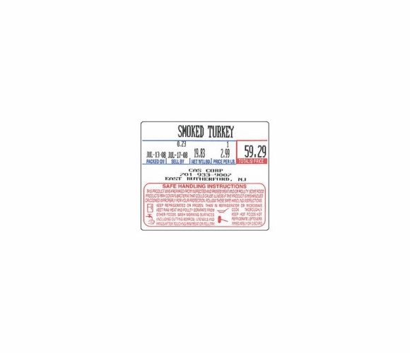 LST-8030 58 x 50 mm non-UPC/safe handling 600 per roll. 12 Rolls By CAS
