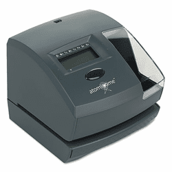 LTH1500E 1500E Atomic Time Recorder, Charcoal By LATHEM TIME CORPORATION