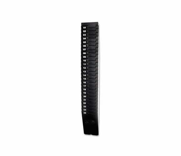 LTH257EX Expandable Time Card Rack, 25-Pocket, Holds Seven Inch Cards, Black Plastic By LATHEM TIME CORPORATION