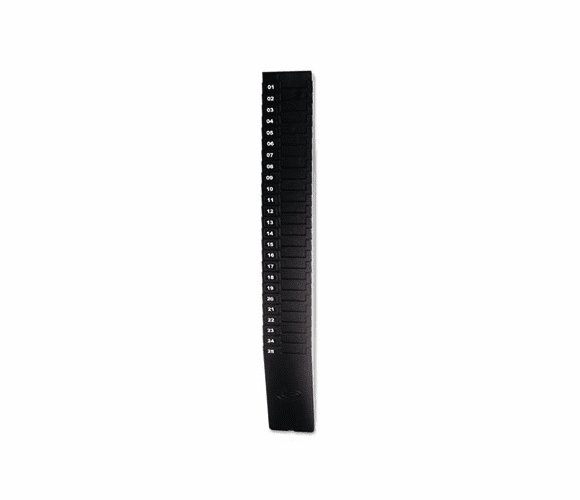 LTH259EX Expandable Time Card Rack, 25-Pocket, Holds Nine Inch Cards, Black Plastic By LATHEM TIME CORPORATION
