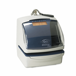 LTH5000EP 5000E Plus Electronic Time Recorder/Document Stamp/Numbering Machine, Cool Gray By LATHEM TIME CORPORATION