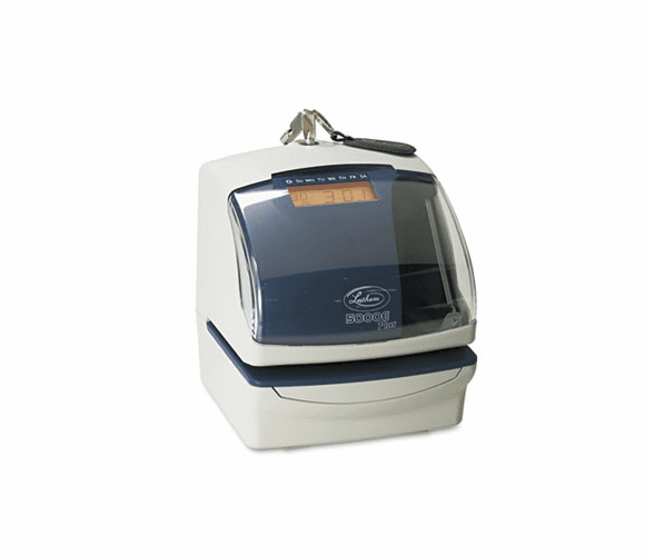 LTH5000EP 5000E Plus Electronic Time Recorder/Document Stamp/Numbering Machine, Cool Gray By LATHEM TIME CORPORATION