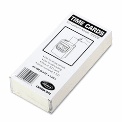 LTHE7100 Time Card for Lathem Model 7000E, Numbered 1-100, Two-Sided, 100/Pack By LATHEM TIME CORPORATION