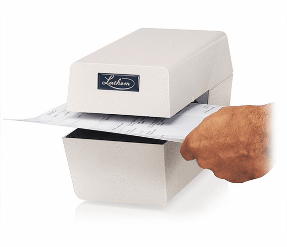 LTTZ Time Stamp, prints year, month, date, Continental (0-23) hours, minutes By Lathem