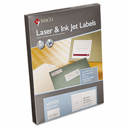 MACML0200 White All-Purpose Labels, 5 1/2 x 8 1/2, 200/Box By CHARTPAK/PICKETT
