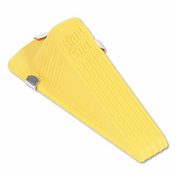 MAS00967 Giant Foot Magnetic Doorstop, No-Slip Rubber Wedge, 3-1/2w x 6-3/4d x 2h, Yellow By MASTER CASTER COMPANY