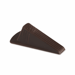 MAS00969 Giant Foot Doorstop, No-Slip Rubber Wedge, 3-1/2w x 6-3/4d x 2h, Brown, 2/Pack By MASTER CASTER COMPANY