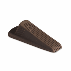 MAS00971 Big Foot Doorstop, No-Slip Rubber Wedge, 2w x 4-3/4d x 1-1/4h, Brown, 2/Pack By MASTER CASTER COMPANY