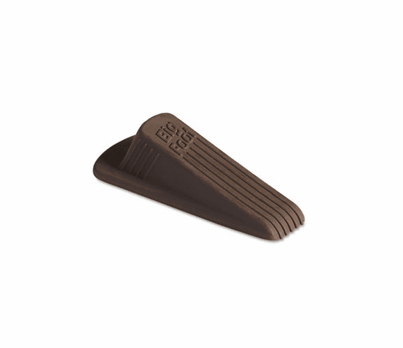 MAS00971 Big Foot Doorstop, No-Slip Rubber Wedge, 2w x 4-3/4d x 1-1/4h, Brown, 2/Pack By MASTER CASTER COMPANY