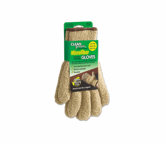 MAS18040 CleanGreen Microfiber Dusting Gloves, Pair By MASTER CASTER COMPANY