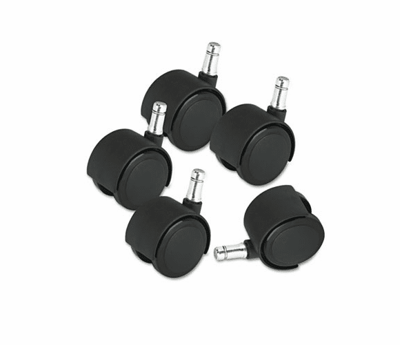 MAS23622 Deluxe Casters, 100 lbs./Caster, Nylon, Matte Black, 5/Set By MASTER CASTER COMPANY
