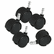 MAS23624 Deluxe Casters, 100 lbs./Caster, Polyurethane, Matte Black, 5/Set By MASTER CASTER COMPANY