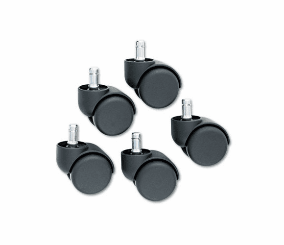 MAS64235 Safety Casters, 100 lbs./Caster, Nylon, Matte Black, 5/Set By MASTER CASTER COMPANY