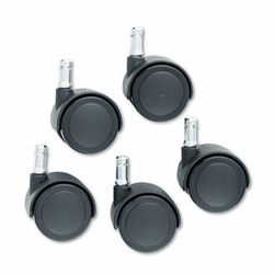 MAS64334 Safety Casters, 100 lbs./Caster, Nylon, Matte Black, 5/Set By MASTER CASTER COMPANY
