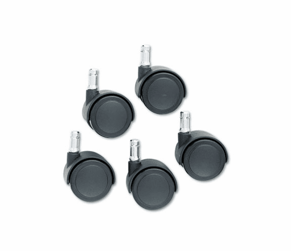 MAS64334 Safety Casters, 100 lbs./Caster, Nylon, Matte Black, 5/Set By MASTER CASTER COMPANY