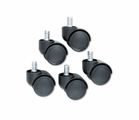 MAS64335 Safety Casters, 100 lbs./Caster, Nylon, Matte Black, 5/Set By MASTER CASTER COMPANY