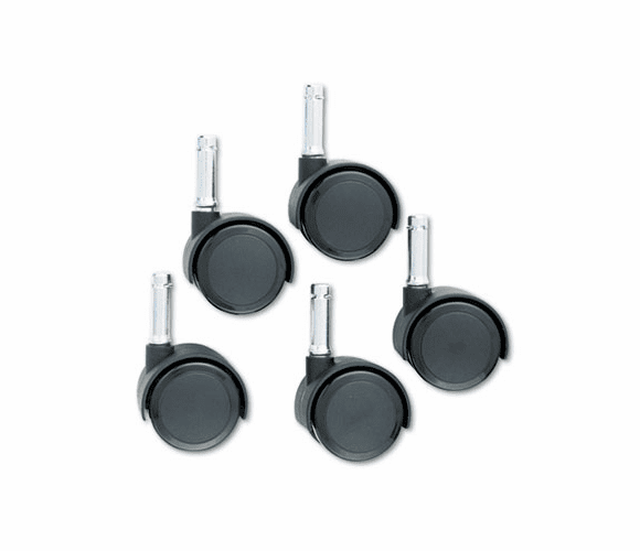 MAS64526 Duet Twin Wheels, 100 lbs./Caster, Nylon Bonded/Urethane, Matte Black, 5/Set By MASTER CASTER COMPANY