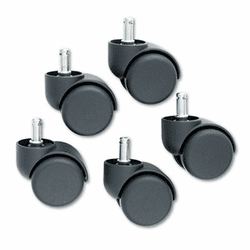 MAS65435 Safety Casters, 100 lbs./Caster, Nylon, Matte Black, 5/Set By MASTER CASTER COMPANY