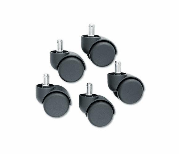 MAS65435 Safety Casters, 100 lbs./Caster, Nylon, Matte Black, 5/Set By MASTER CASTER COMPANY