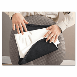 MAS92061 Deluxe Lumbar Support Cushion w/Memory Foam, 7-1/2w x 2-1/2d x 12-1/2h, Black By MASTER CASTER COMPANY