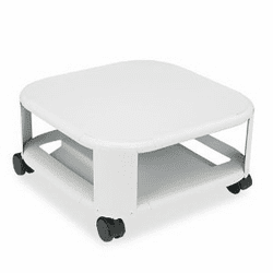 Master Mobile Printer Stand, 2-Shelf, 17-4/5w x 17-4/5d x 8-1/2h, Platinum