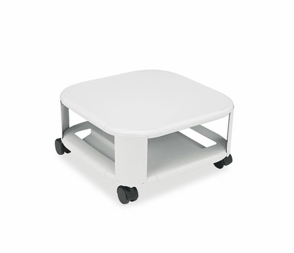 MAT24050 Mobile Printer Stand, 2-Shelf, 17-4/5w x 17-4/5d x 8-1/2h, Platinum By MEAD HATCHER