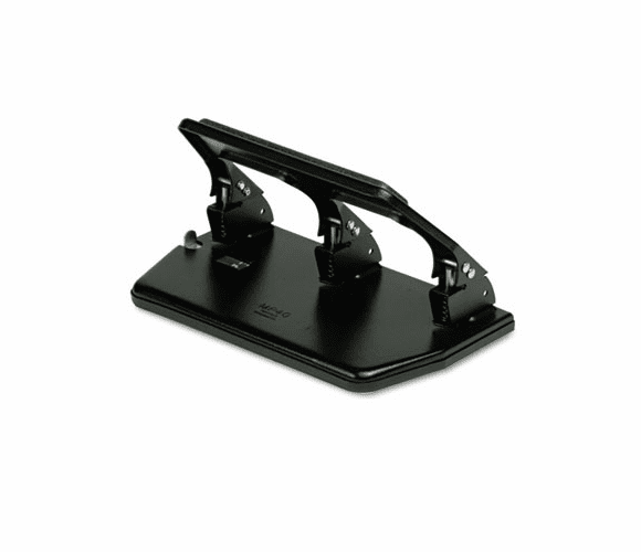 MATMP40 30-Sheet Three-Hole Punch, Padded Handle, 9/32" Holes, Black By PREMIER MARTIN YALE