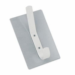 MAVCHH10 Magnetic Coat & Hat Double Hook, Holds 10-lbs, 4 x 2-1/2 x 7, Nickel-Plate By MAGNA VISUAL, INC.