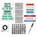 MAVCOSPR Accessory Kit for Magnetic Boards, Assorted By MAGNA VISUAL, INC.