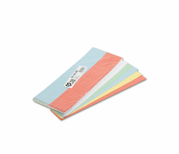 MAVDC202M Data Cards for Magnetic Card Holders, 2 x 1, Assorted Colors, 1,000/Pack By MAGNA VISUAL, INC.