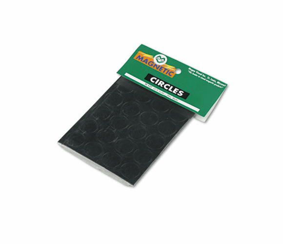 MAVFI127 Magnetic Letters, Numbers and Symbols, Magnetic, Black, 3/4"dia 20/Set By MAGNA VISUAL, INC.