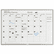 MAVML231 Monthly Planning Board, Porcelain-on-Steel, 36 x 24, Gray By MAGNA VISUAL, INC.