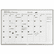 MAVML341 Monthly Planning Board, Porcelain-on-Steel, 48 x 36, Gray By MAGNA VISUAL, INC.