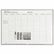 MAVML341 Monthly Planning Board, Porcelain-on-Steel, 48 x 36, Gray By MAGNA VISUAL, INC.